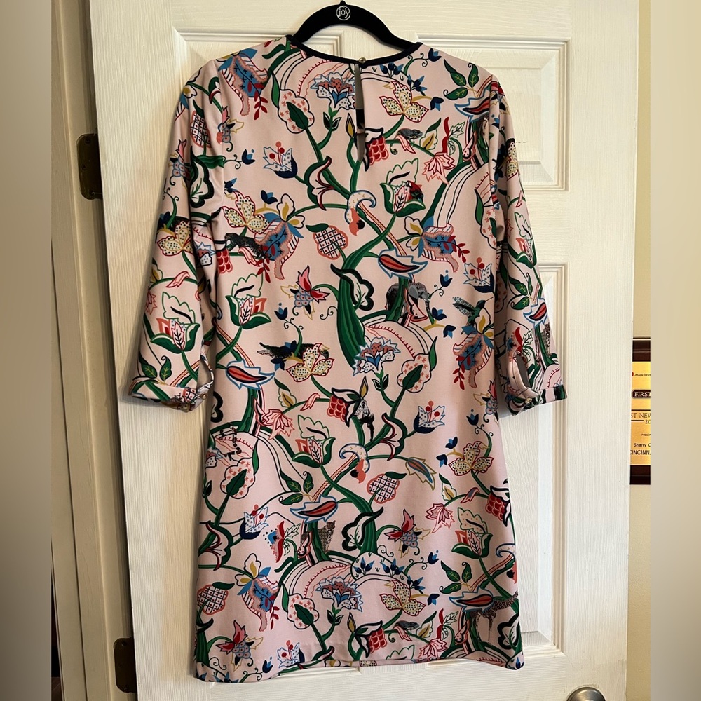 Ted Baker London Pink Floral Dress Women’s Size 4 - Picture 4 of 4